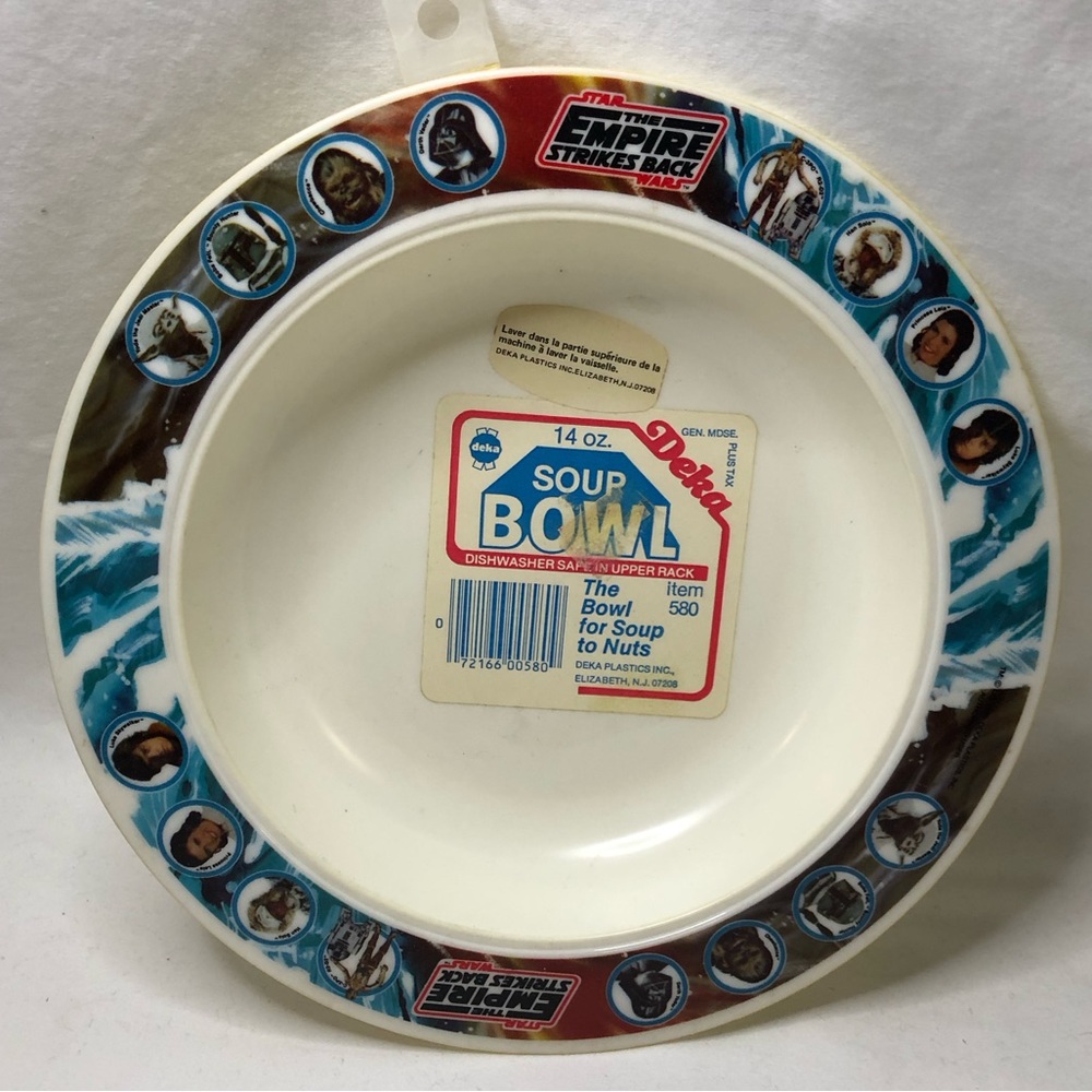 Vintage Deka Star Wars (Empire Strikes Back) Plastic Soup Bowls